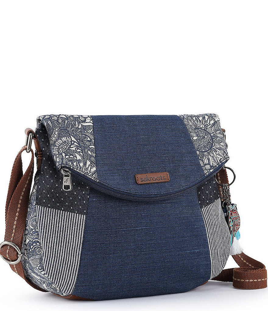 Sakroots Foldover Colorblock Crossbody Bag