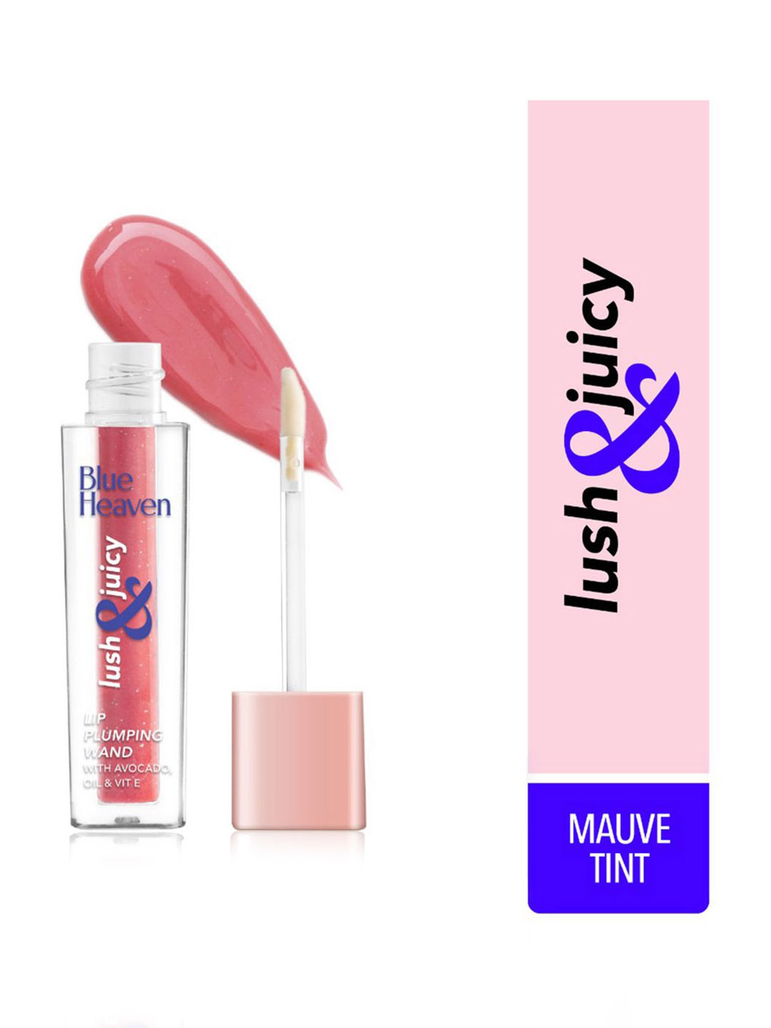 Blue Heaven Lush & Juicy Lip Plumping Wand Mauve Tint - 4.5 ml
