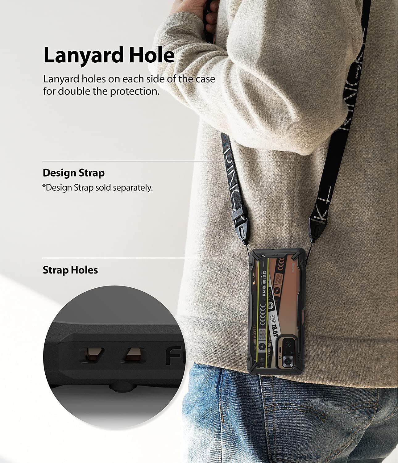 Ringke Fusion-X Compatible with Xiaomi Redmi Note 10 Pro, Redmi Note 10 Pro Max Case, Shockproof Rugged TPU Bumper Cover - Camo Black