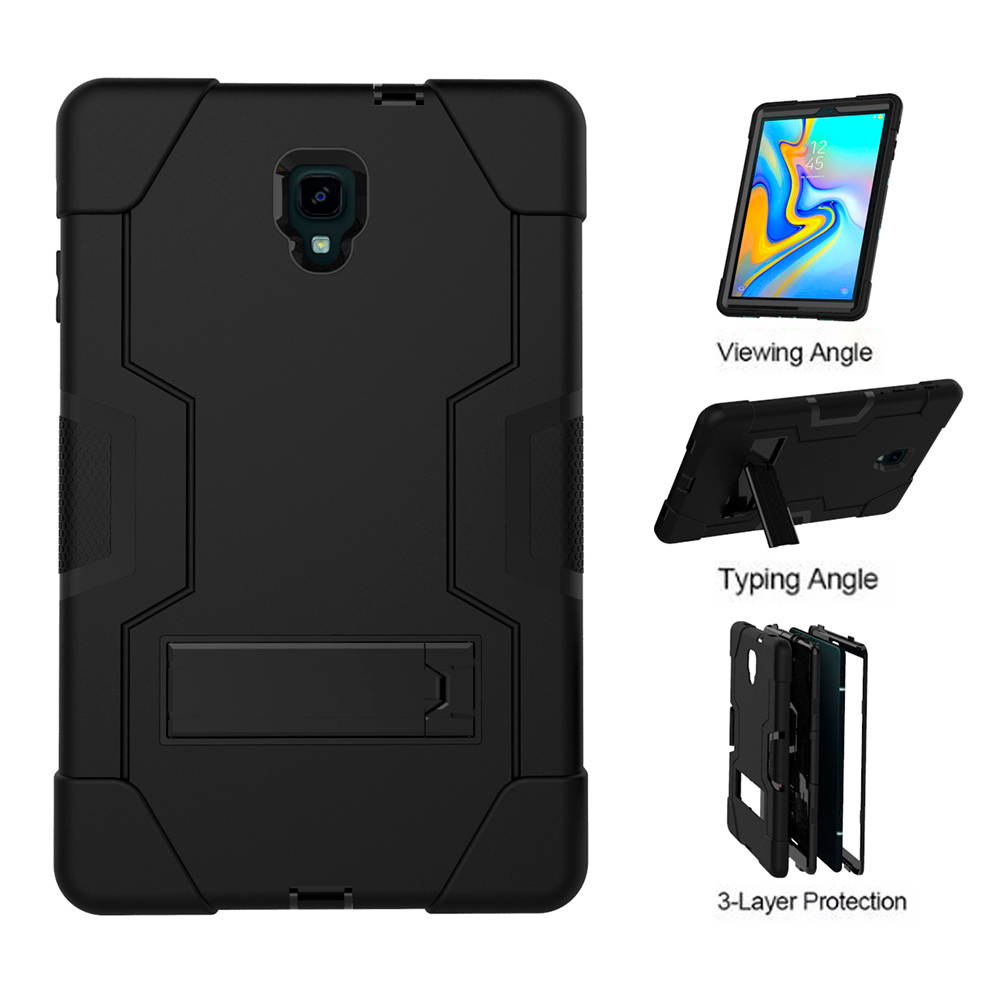 Galaxy Tab A 10.5 2018 Case,Mignova 3 Layer Heavy Duty Hybrid Shockproof Silicone+Hard PC Bumper Full-Body Protective Case Cover with Stand for Samsung Galaxy Tab A 10.5 SM-T590/T595
