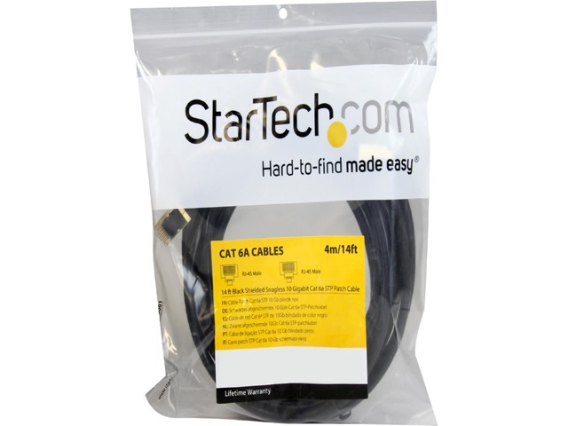 StarTech.com C6ASPAT7BK 7 ft. Network Ethernet Cables