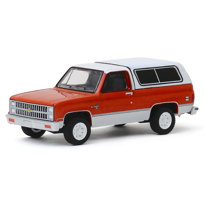 1981 Chevrolet K5 Blazer Burnt Orange Metallic & Frost White "All Terrain" Series 9 1/64 Diecast Model Car by Greenlight