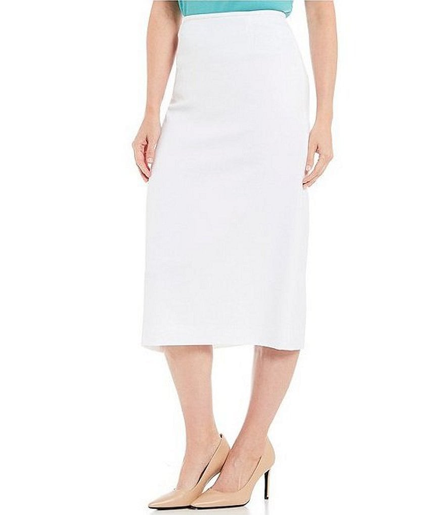 Preston & York Taylor Stretch Crepe Suiting Midi Pencil Skirt