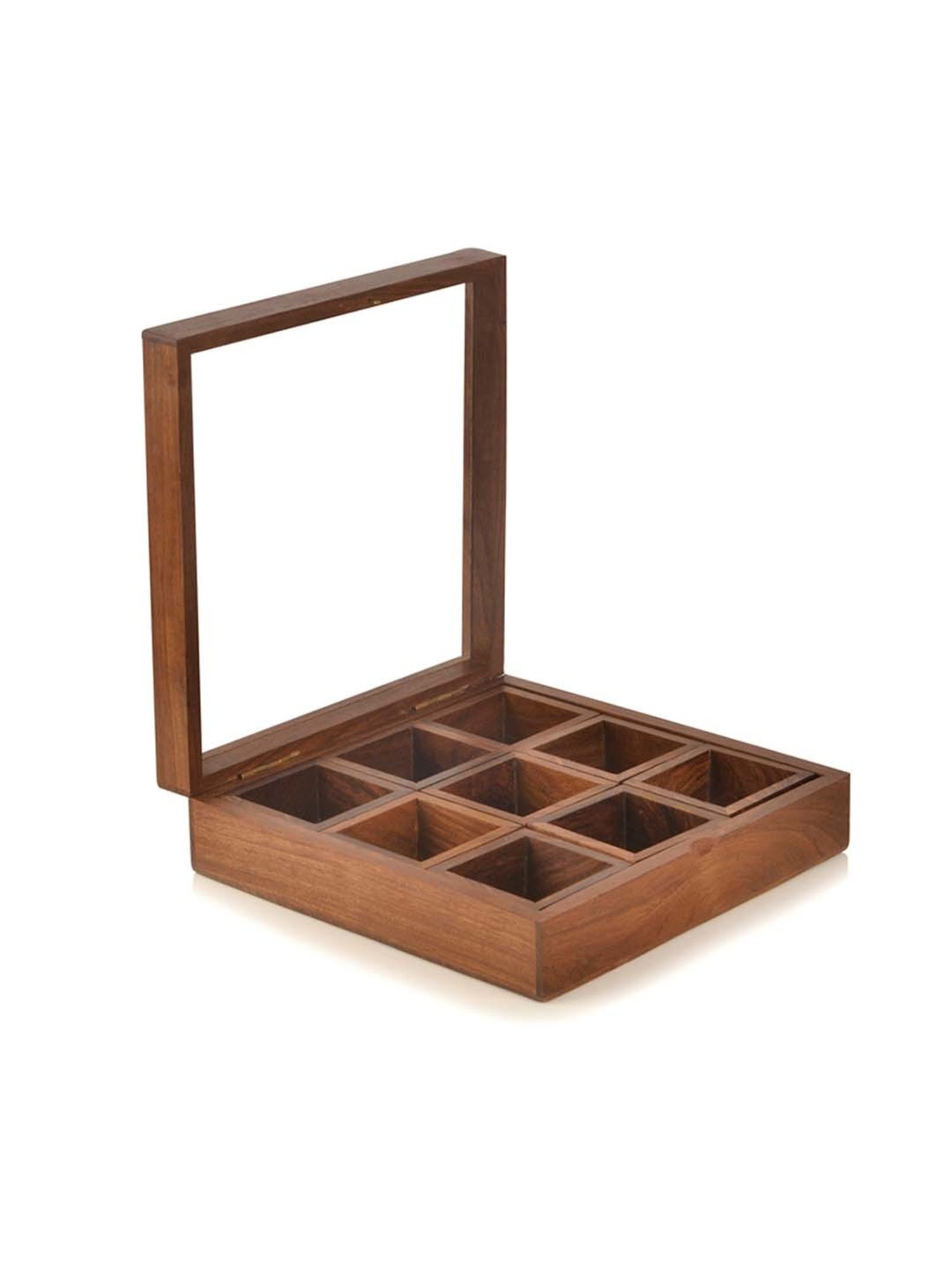 Aristo Silver Stainless Steel Storage Containers with Base Stand - Set of 7