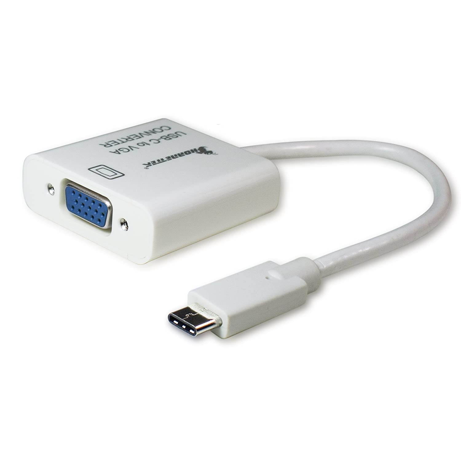 HornetTek USB 3.1 Type C USB-C to VGA Converter Adapter 1080P