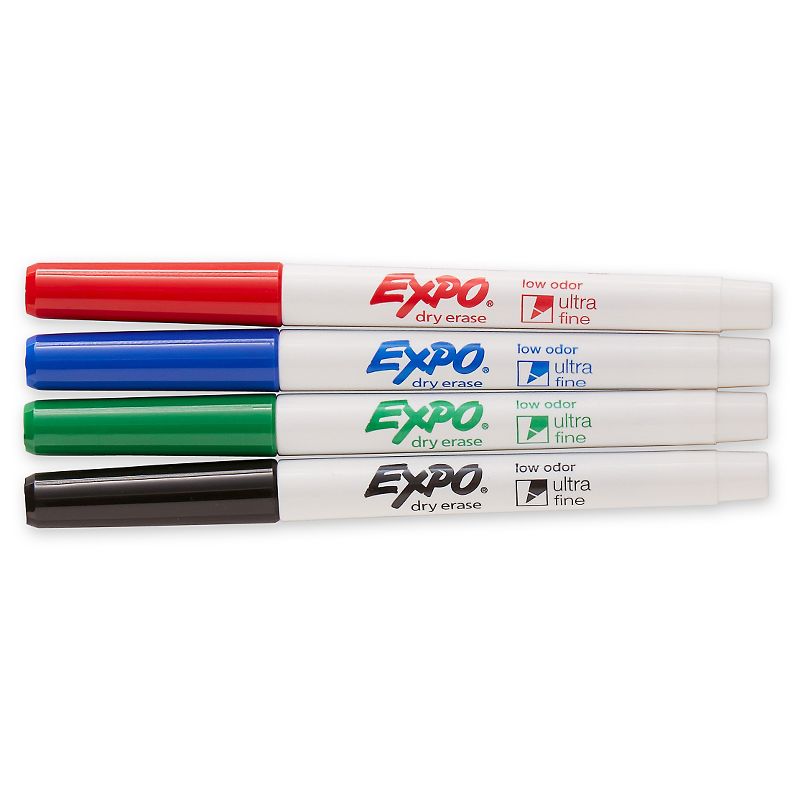 4pk Dry Erase Marker Ultra Fine Tip Multicolor - Expo