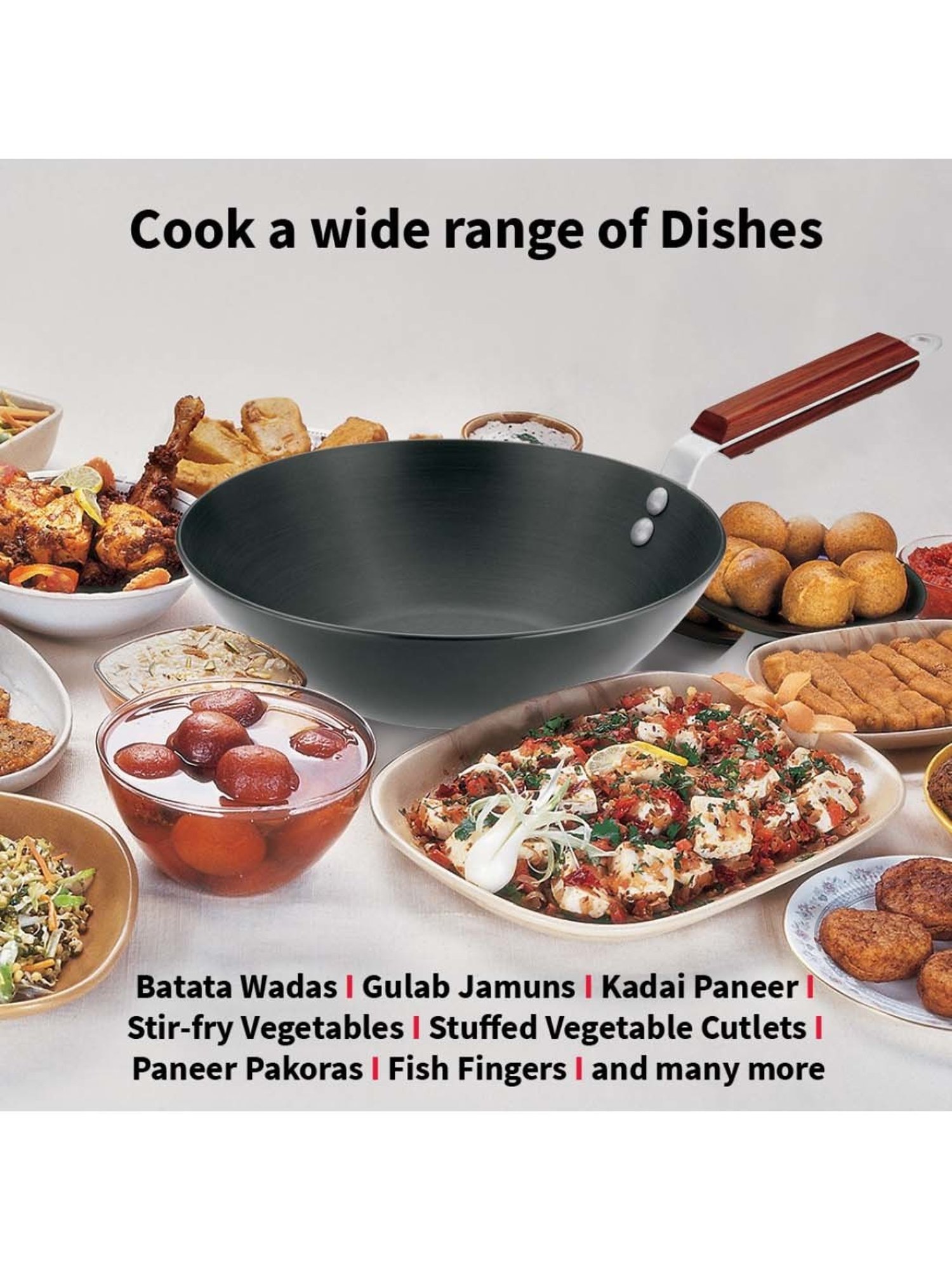 Hawkins Black Hard Anodised 26.7 cm Non-Toxic Dal Fry Pan (2.5 L) - Set of 1