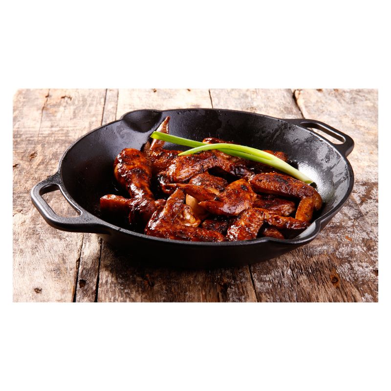 Victoria Cast Iron Paella Skillet 13" Black