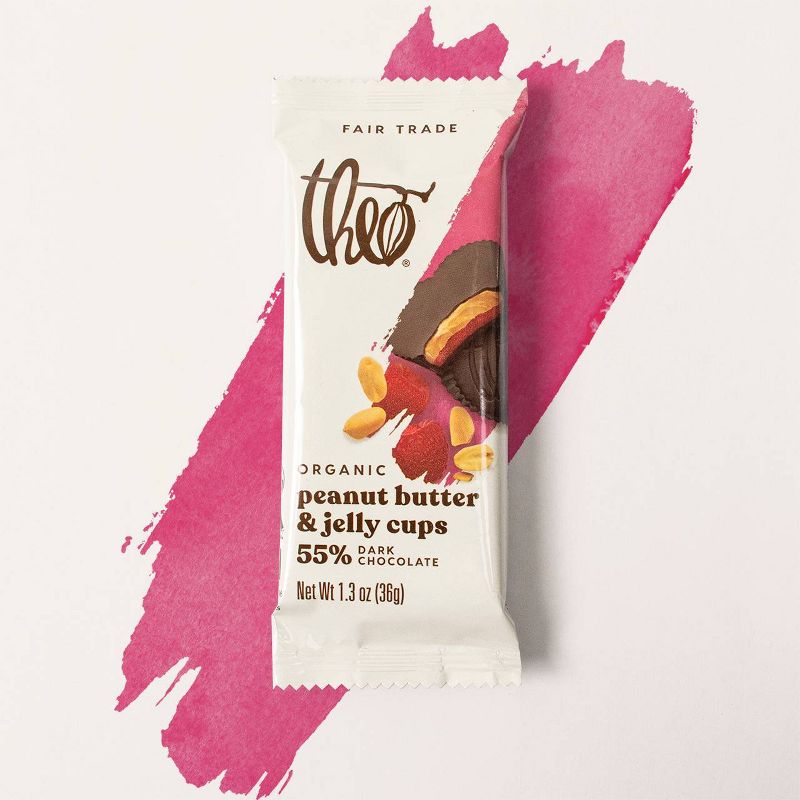 Theo Organic Peanut Butter & Jelly Cups - 1.3oz