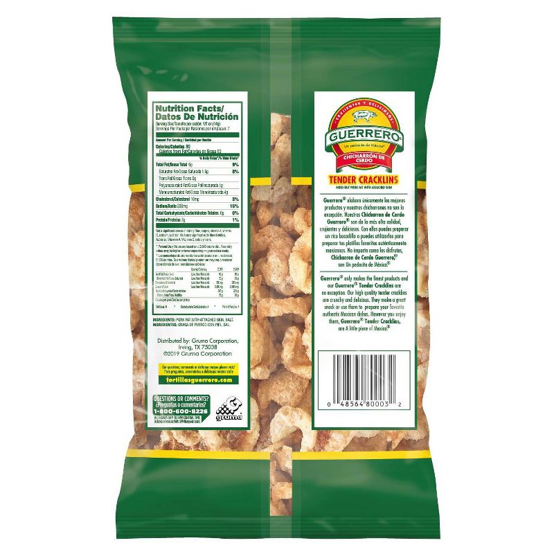 Guerrero Pork Rinds Tender Cracklins - 6.5oz