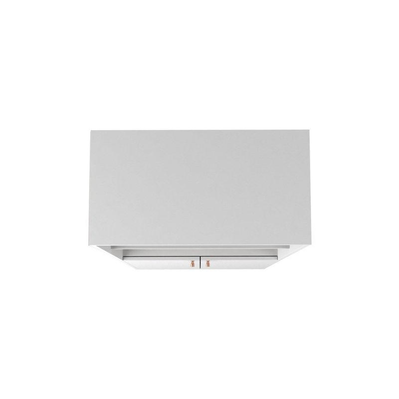 Utopia 10 Bottles Wine Rack China Storage Closet with 4 Shelves Maple Cream/Gloss White - Manhattan Comfort