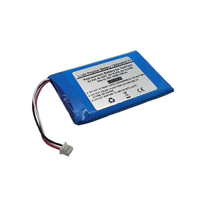 Replacement GPS Navigator Battery for Tomtom Go 920 Go 920T Go XL330 Go XL330S One XL 340 340S Live XLAHL03713100