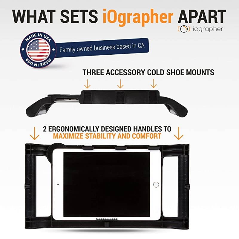 For Apple IPad 10.5 With Lens Ring - Video Tripod Mount For iPad 10.5 Air(3rd Gen) or Pro and 10.2 iPad 7th and 8th Gen- Add Lenses, Lights, Microphones Your Videos - Durable And Lightweight