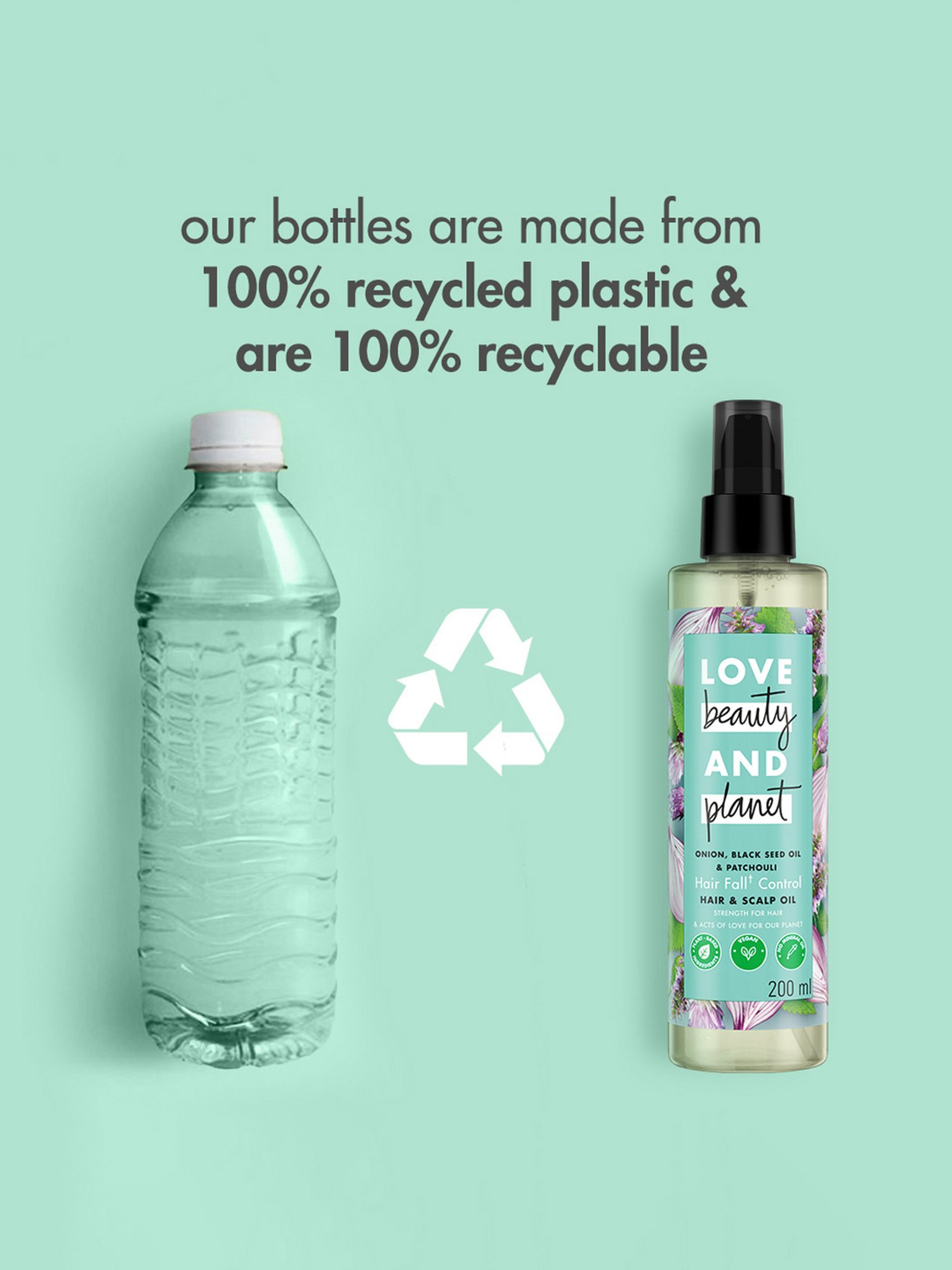 Love Beauty & Planet Onion, Black Seed Oil & Patchouli Hair Oil - 200 ml