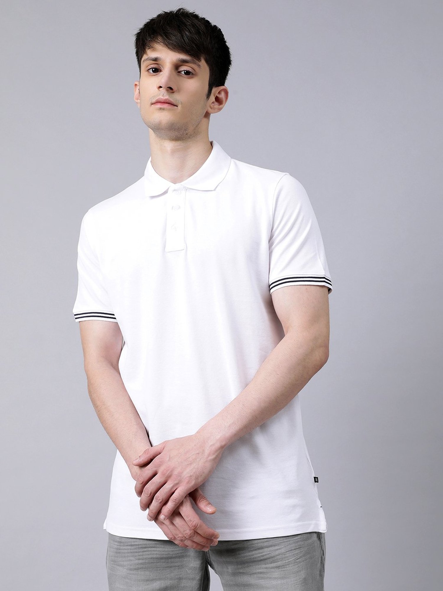Matinique White Regular Fit Polo T-Shirt