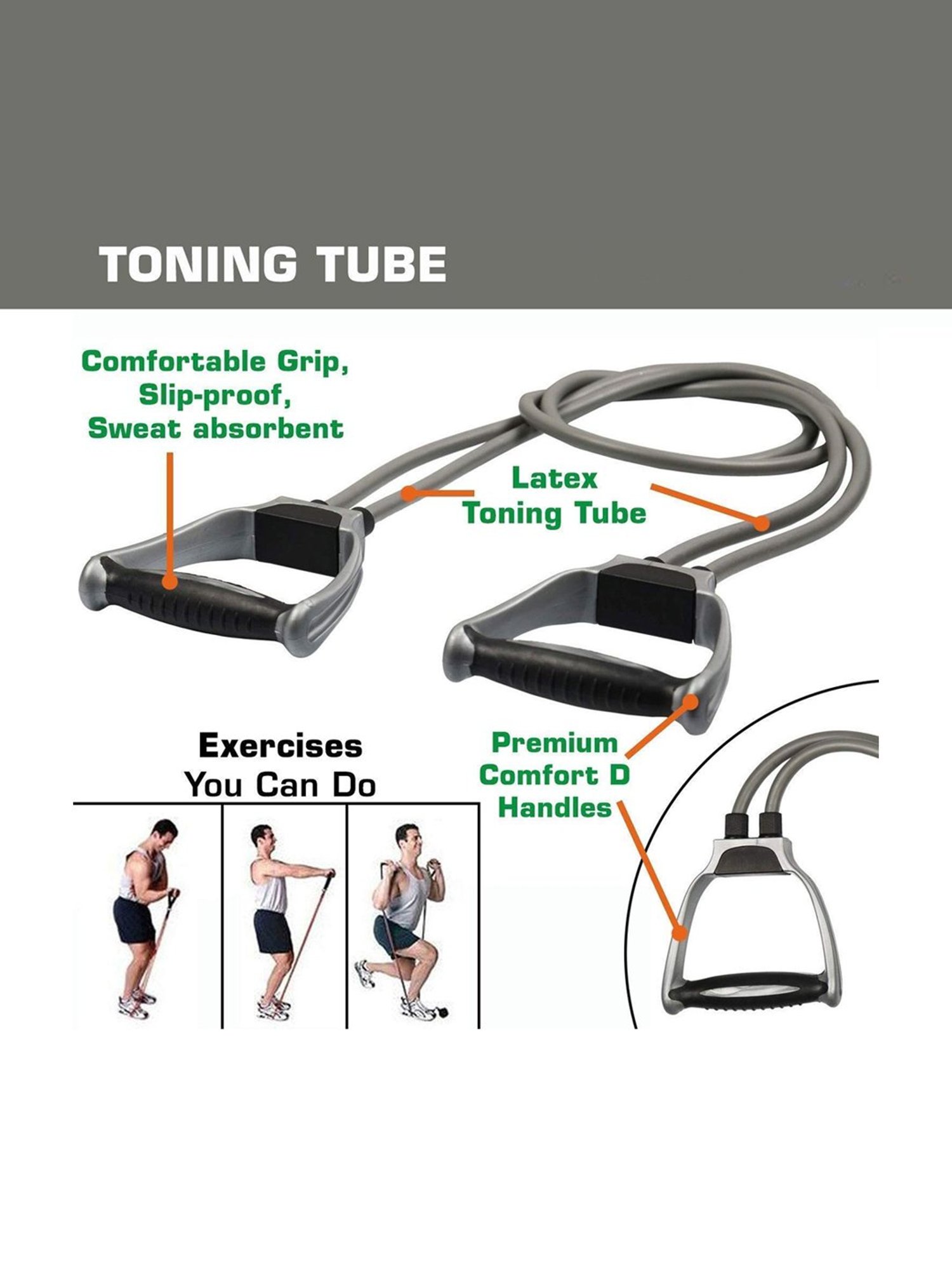 HealthSense YM 602 Yoga Mat (Black & Grey)