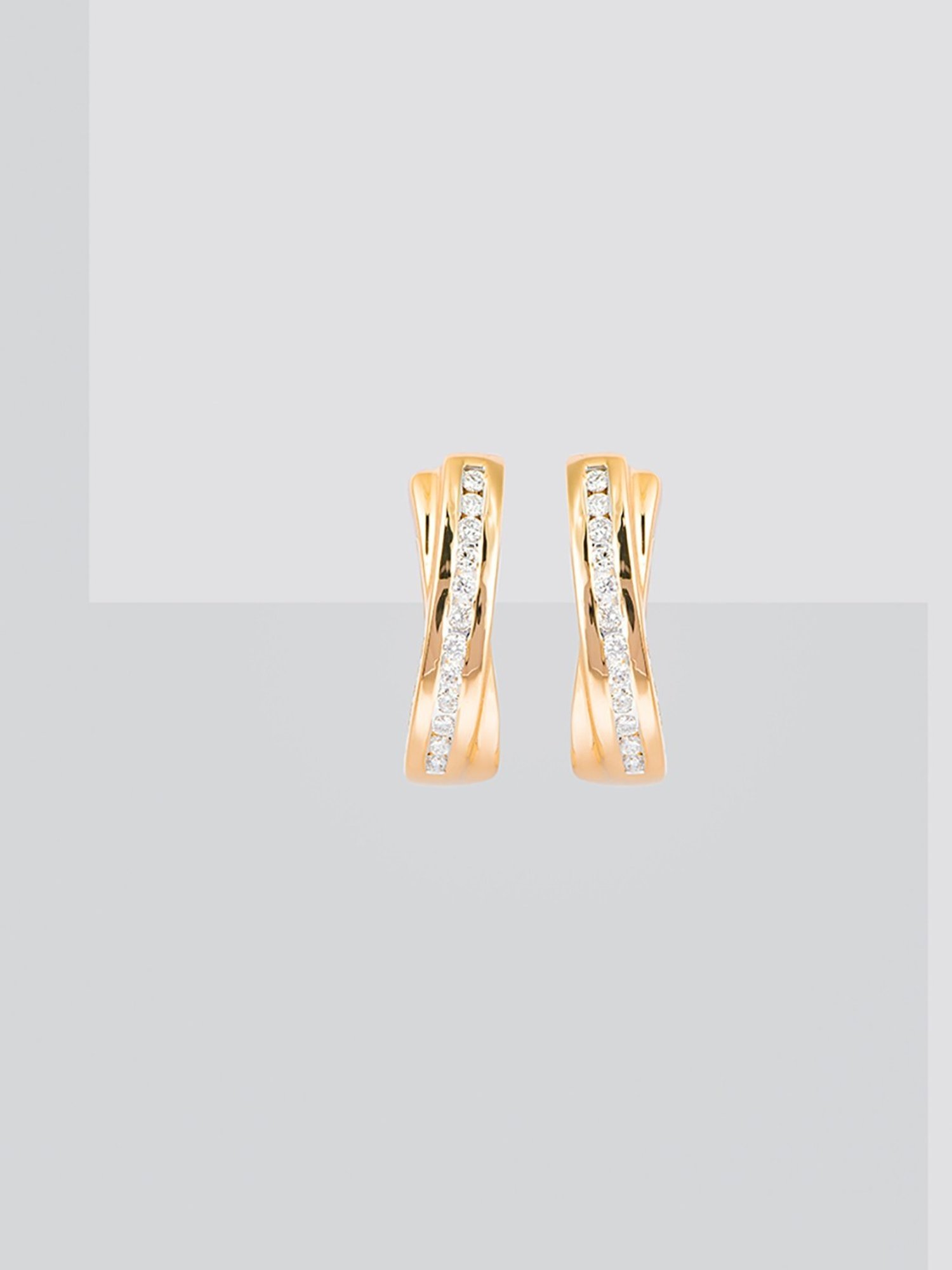 P.C. Chandra Jewellers 18 kt Gold & Diamond Earrings