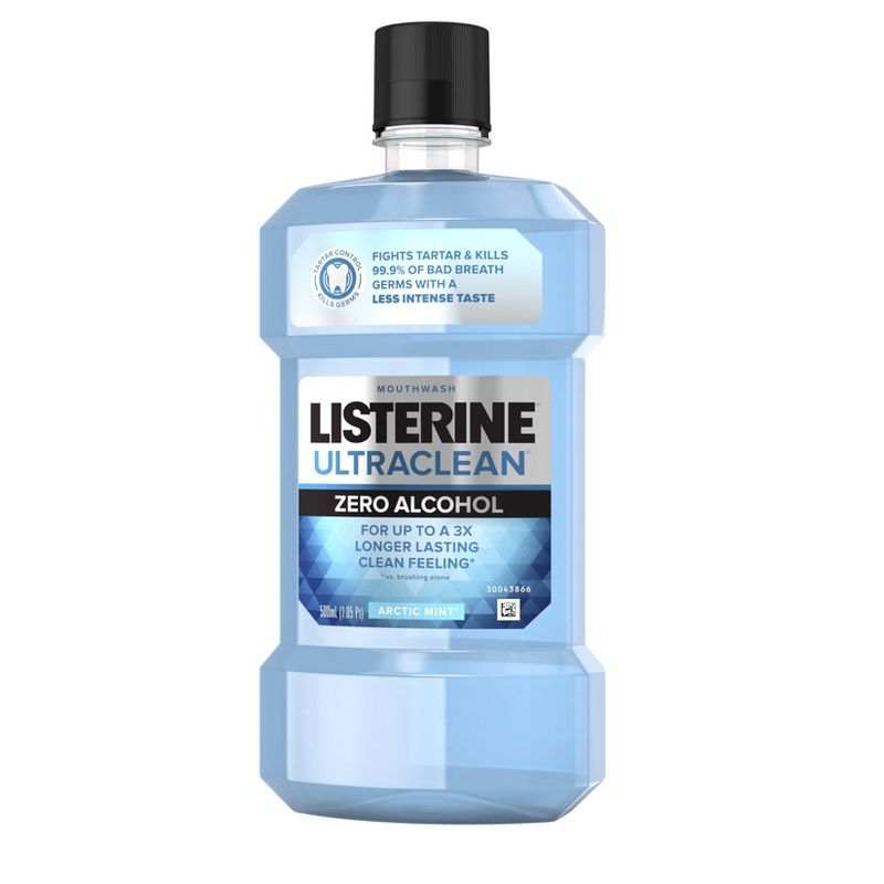 Listerine Ultraclean Zero Arctic Mint Mouthwash - 16.9 fl oz