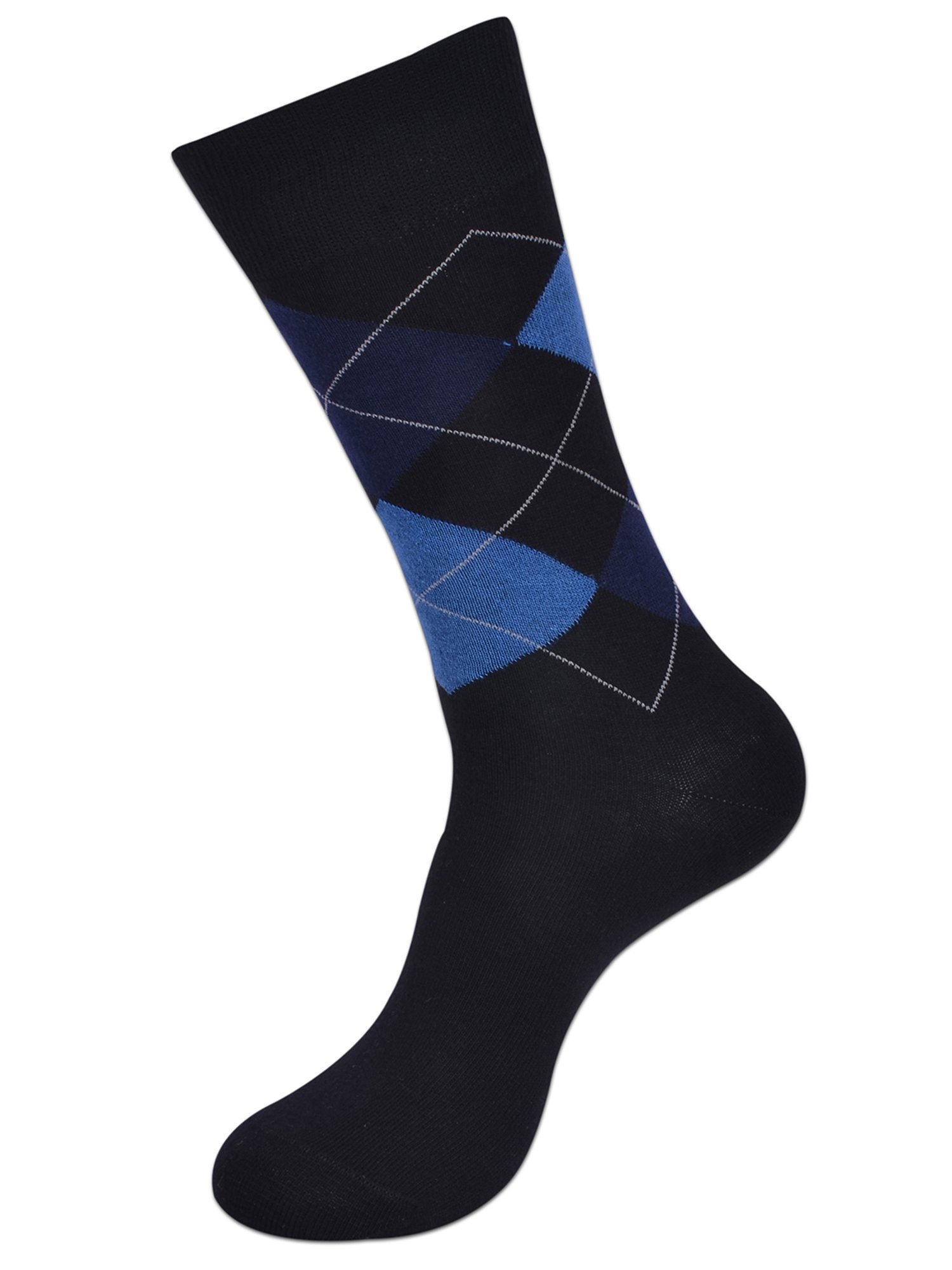 BALENZIA Classic Argyle Multicolor Printed Socks - Pack of 3