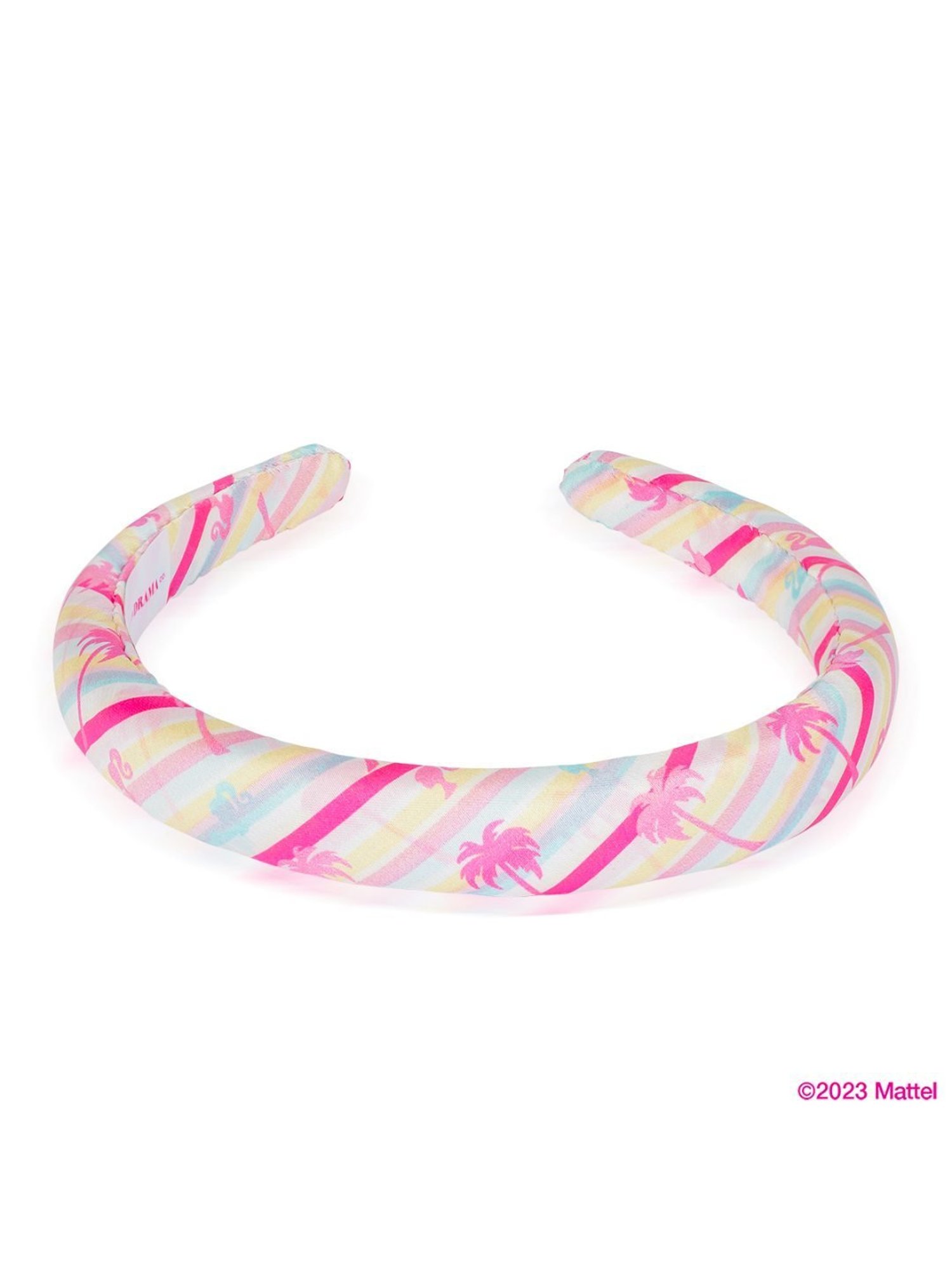 Hair Drama Company Barbie Malibu Multicolor Printed Hair Band - Set of 2