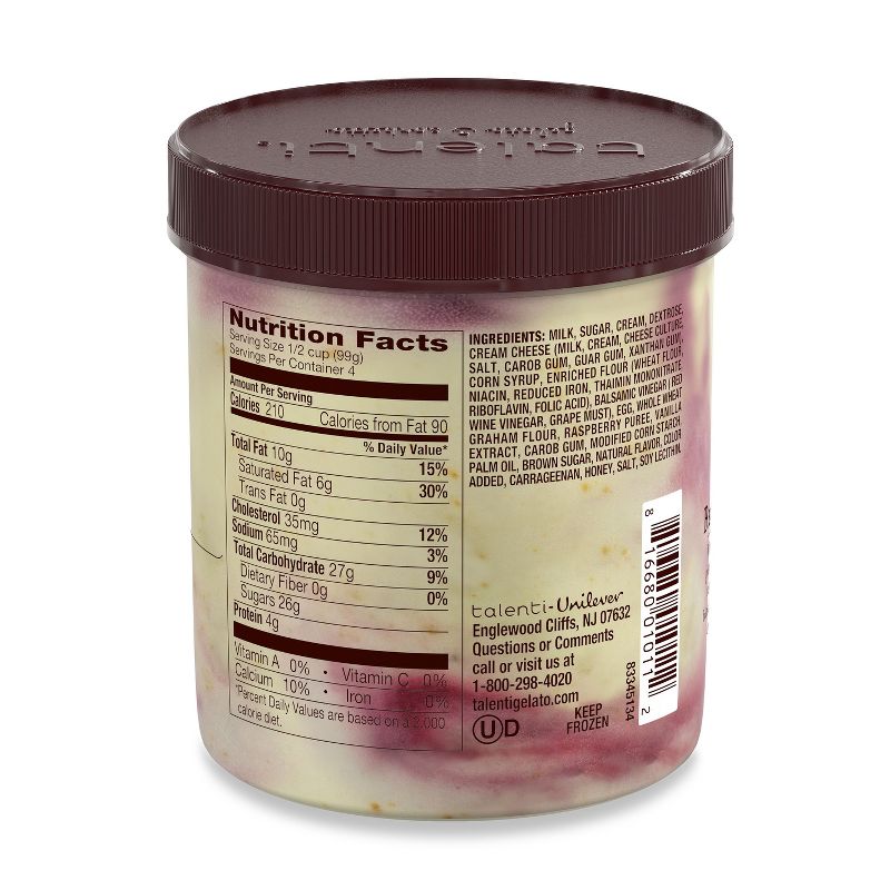 Talenti Raspberry Cheesecake Gelato Ice Cream - 1pt