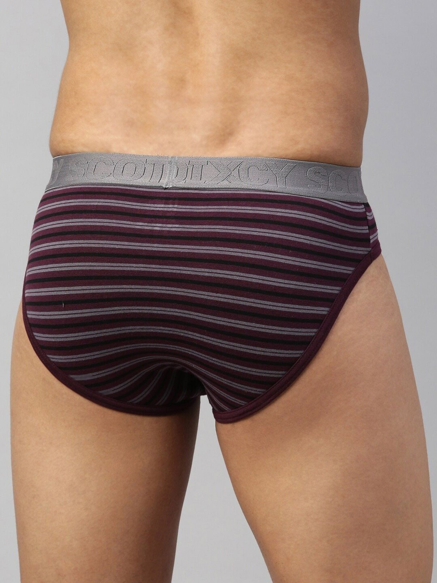 DIXCY SCOTT MAXIMUS Purple Regular Fit Striped Briefs