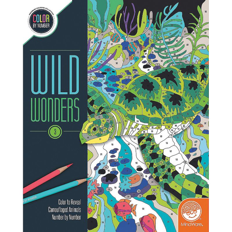 MindWare Wild Wonders Color By Number: Book 3 - Coloring Books