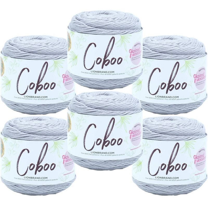 6pk Coboo Yarn Silver - Lion Brand Yarn