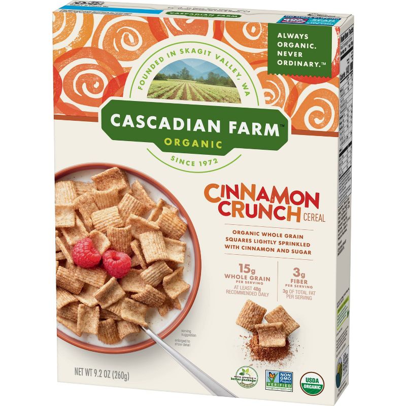 Cascadian Farm Organic Cinnamon Crunch Breakfast Cereal - 9.2oz
