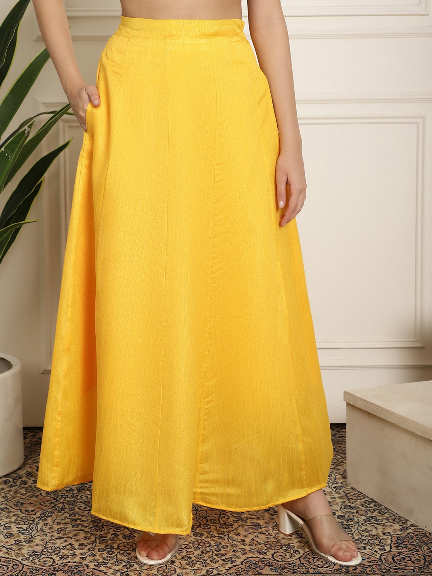 NEUDIS Yellow Maxi Skirt