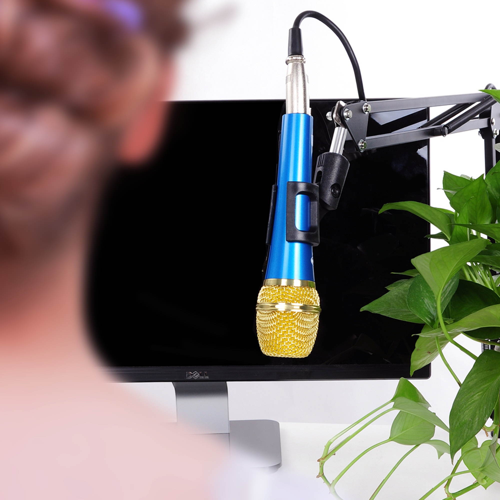 4x Mic Microphone Suspension Boom Scissor Arm Stand Holder Adjustable Studio Broadcast DJ NB-35