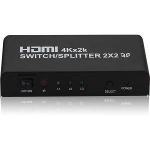 4Xem 2 Port Hdmi 4K Splitter