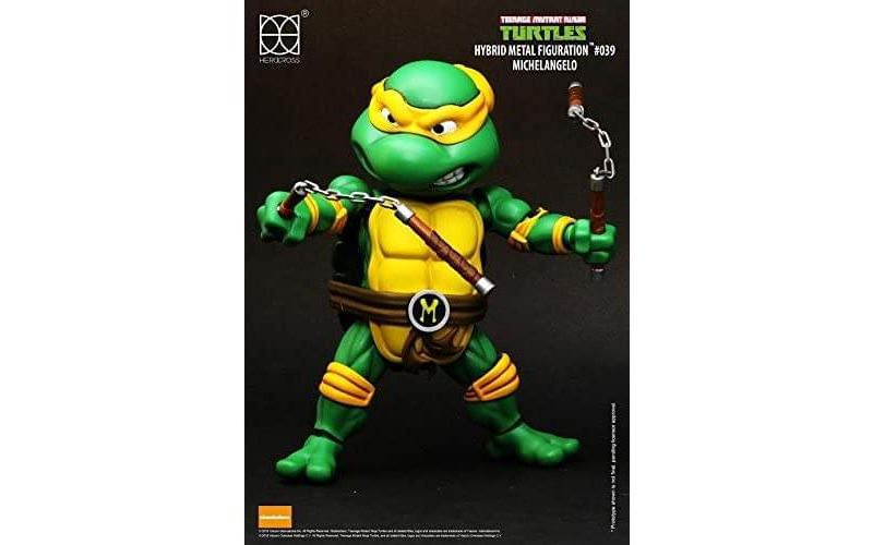 Herocross Company Limited Teenage Mutant Ninja Turtles Hybrid Metal Figuration Action Figure| Michelangelo