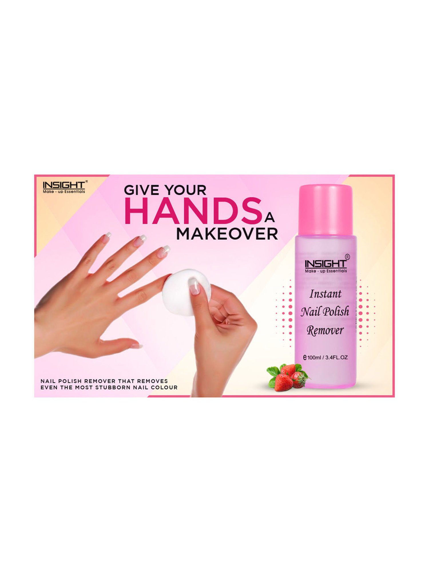 Insight Cosmetics Nail Polish Remover Strawberry - 100 ml