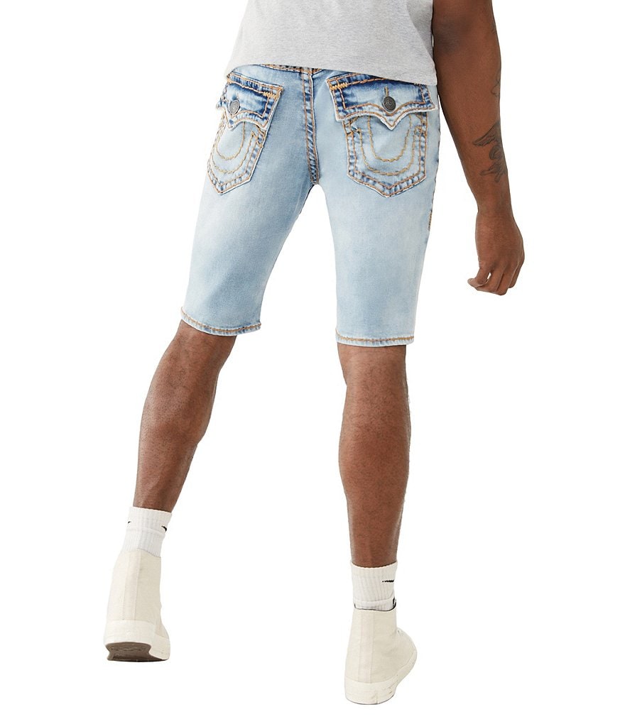 True Religion Rocco Super Flap-Pocket 13#double; Inseam Denim Shorts