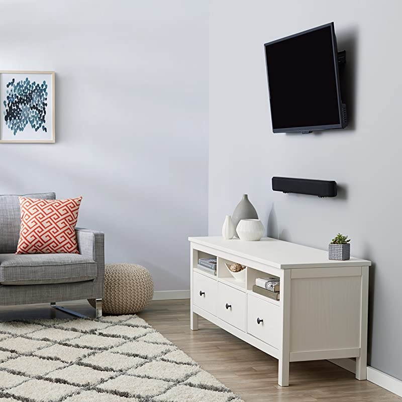 Basics NoStud HeavyDuty Tilting TV Wall Mount Bracket for 32inch to 80inch TVs