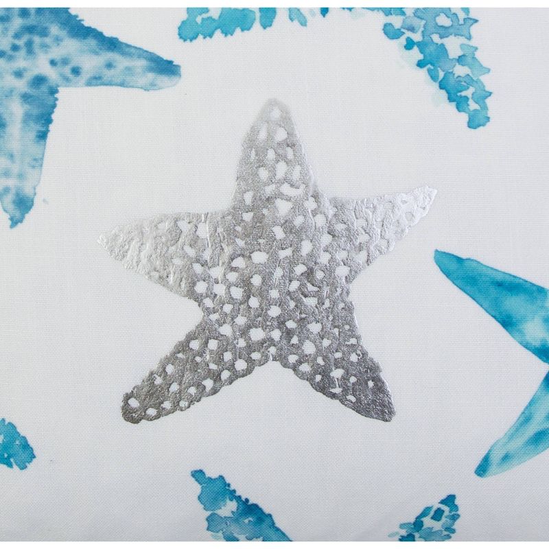 Décor Therapy 20"x20" Todrina Starfish Throw Pillow White/Blue