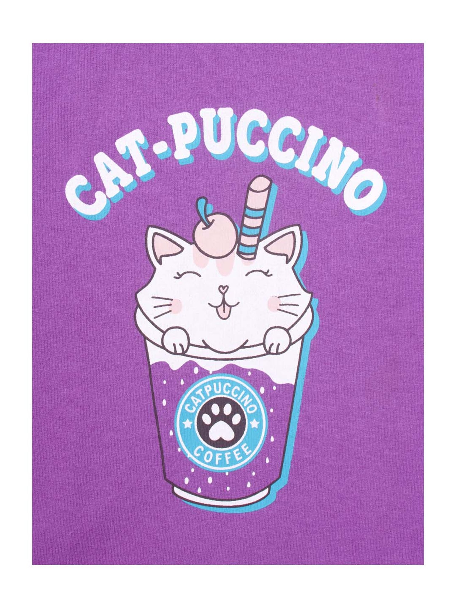 Cub McPaws Kids Purple Cotton Printed Sweatshirt