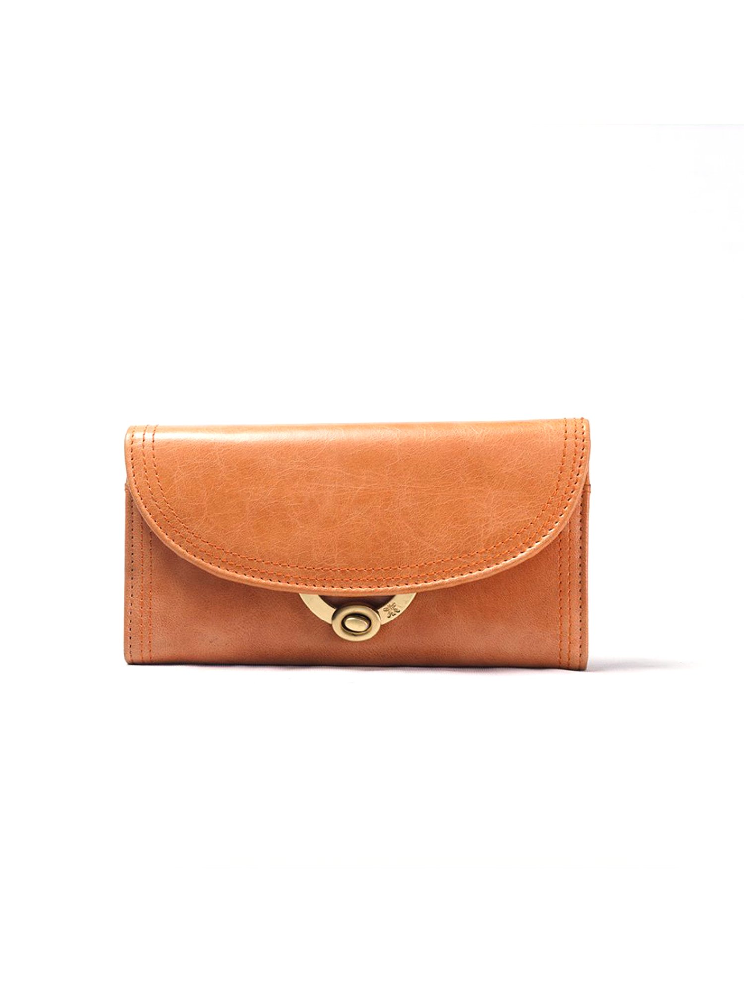 RI2K London Tan Leather Tri-Fold Wallet
