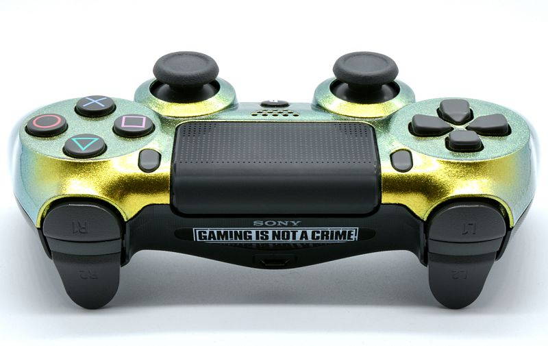 "Chameleon" Ps4 PRO Rapid Fire Custom Modded Controller 40 Mods for COD BO3, Infinite Warfare, Destiny, Ghosts Quick Scope Auto Run Sniper Breath & More with CUSTOM LIGHTBAR