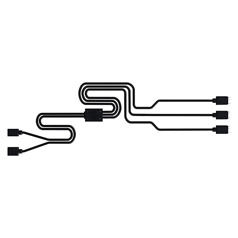Master Addressable RGB 1to3 Splitter Cable 1 to 3 3PIN 5V RGB Fan Adapter Cable Compatible ARGB Extension for MSI ASUSARGB 1to3 Splitter
