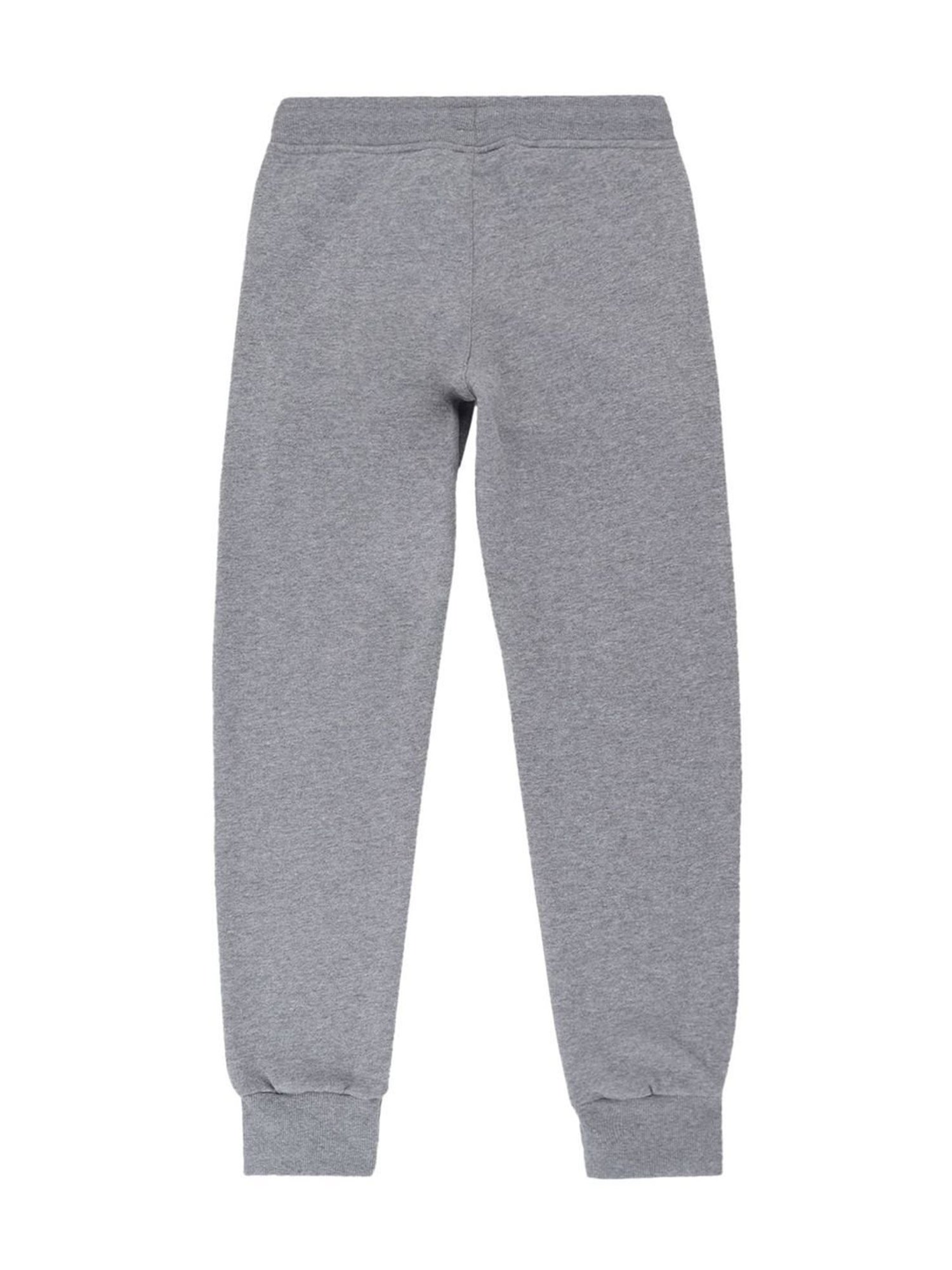 Proteens Kids Melange Grey Cotton Regular Fit Joggers