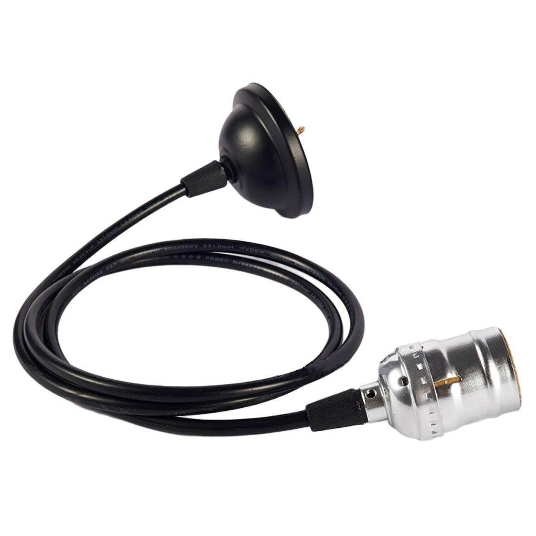 Hot! Lamp Base E27 Vintage Retro Lamp Base Holder Pendant Bulb Light Screw Socket 4 Colors With Switch/No Switch 110V/220V