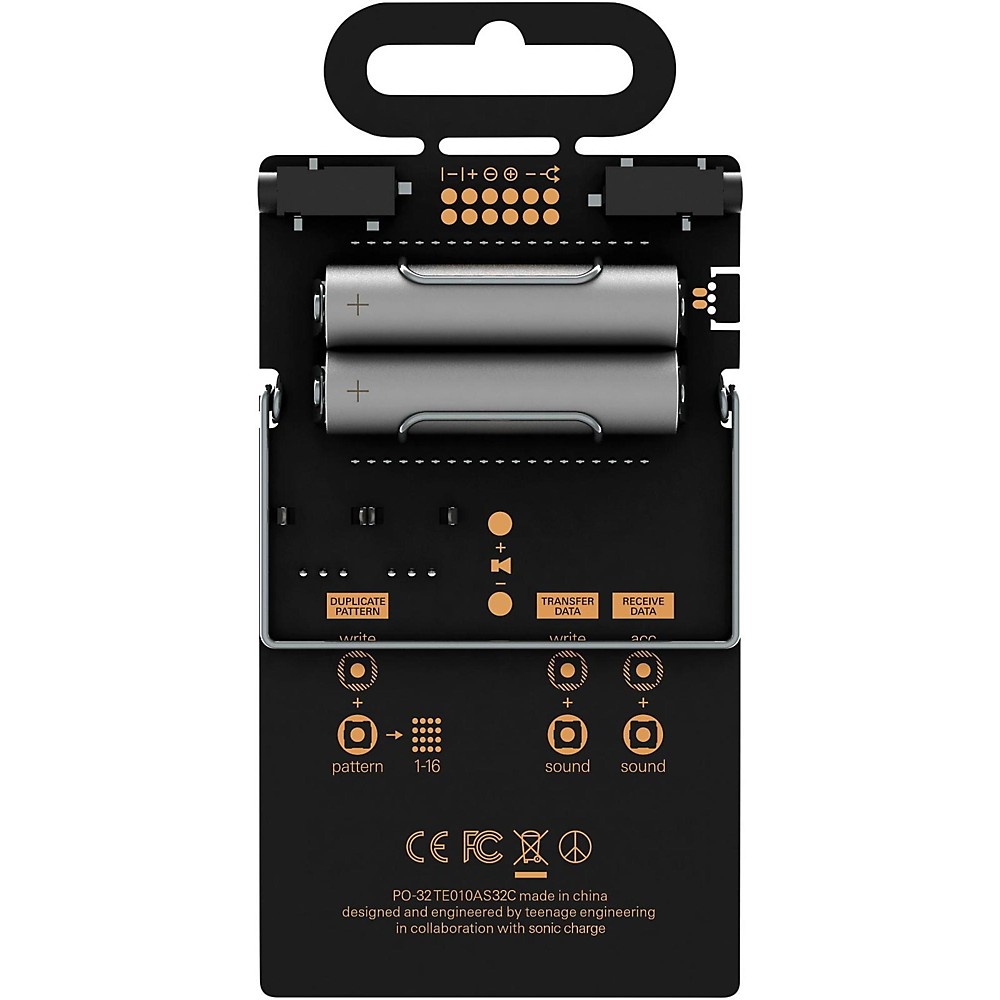 Teenage Engineering Pocket Operator PO-32 tonic Black