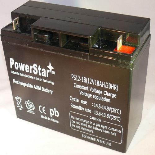 18AH 12VOLT RECHARGEABLE SEALED LEAD ACID SLA BATTERY 18A 12VOLT BOLT TERMINALS