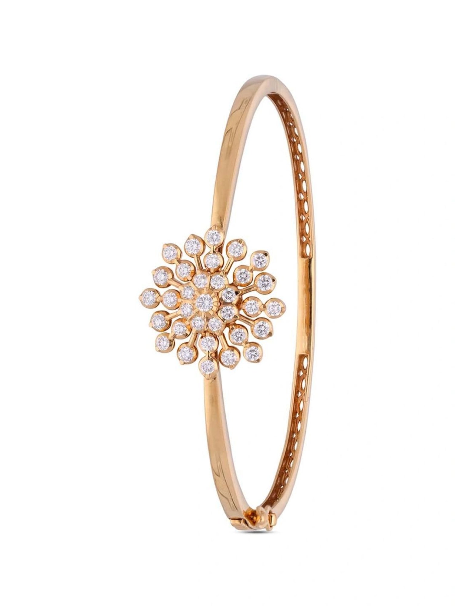 Candere by Kalyan Jewellers BIS Hallmark 18K Yellow Gold and Certified Diamonds Bracelet
