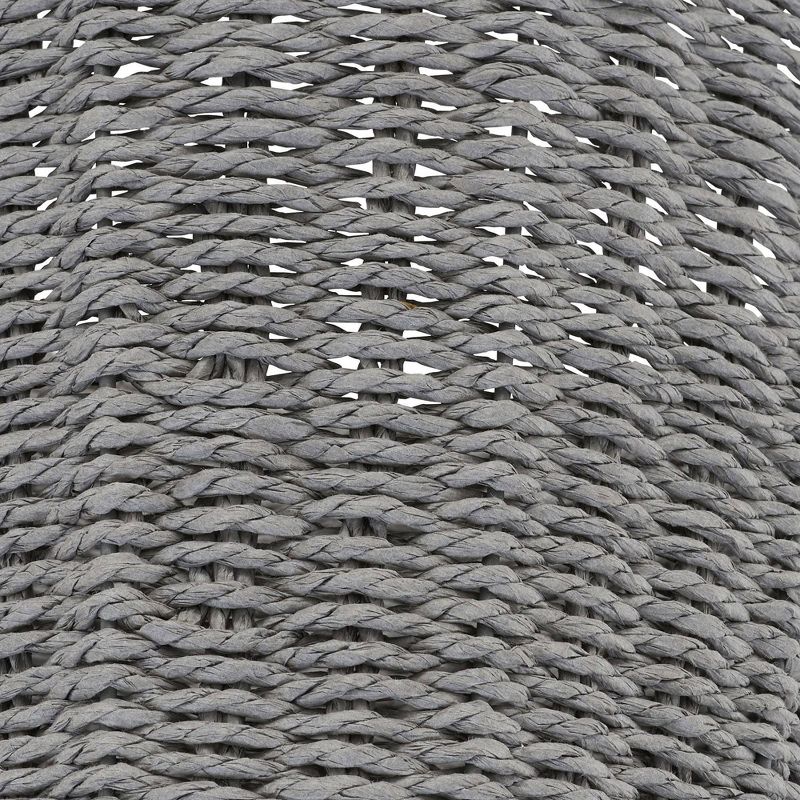 Household Essentials Paper Rope Laundry Basket Gray