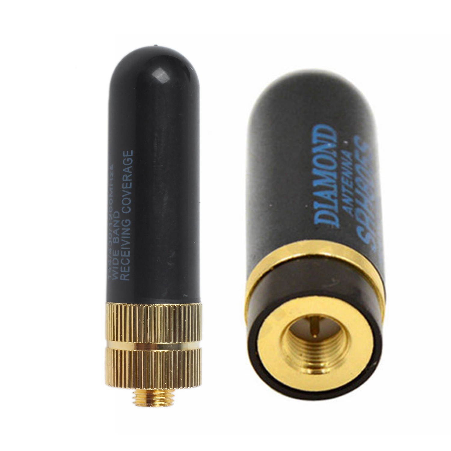 2 Pcs SRH805S SMA Dual Band UHF+VHF Antenna for Baofeng Radio, SMA Female & SMA Male