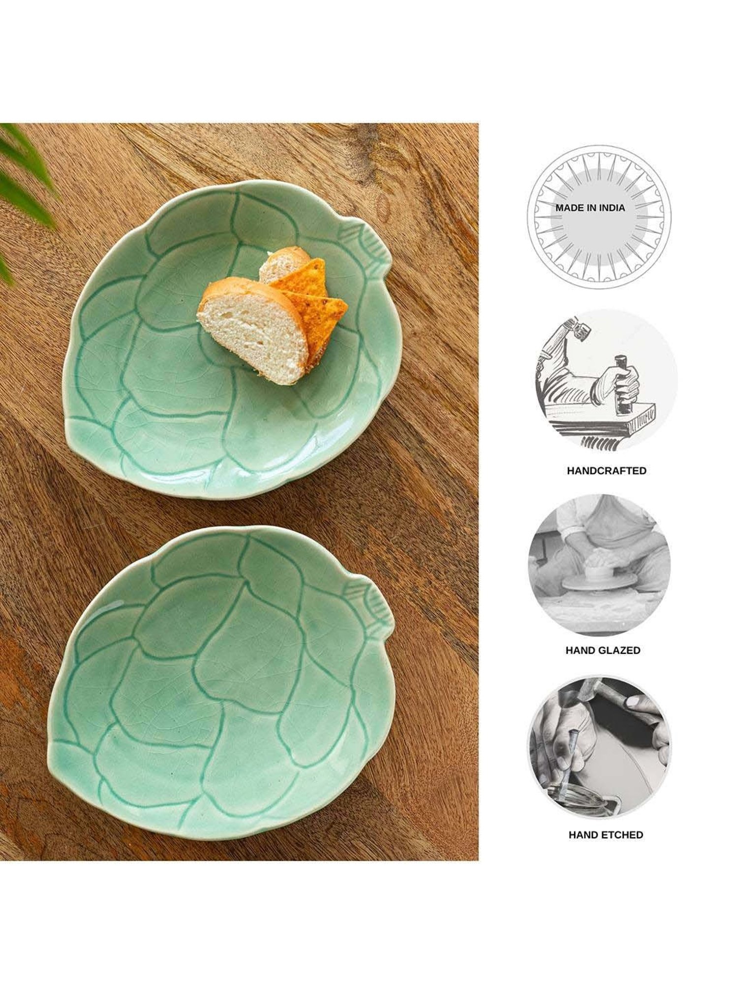 Mikasa Serenity Black Ceramic 20 cm Side Plate