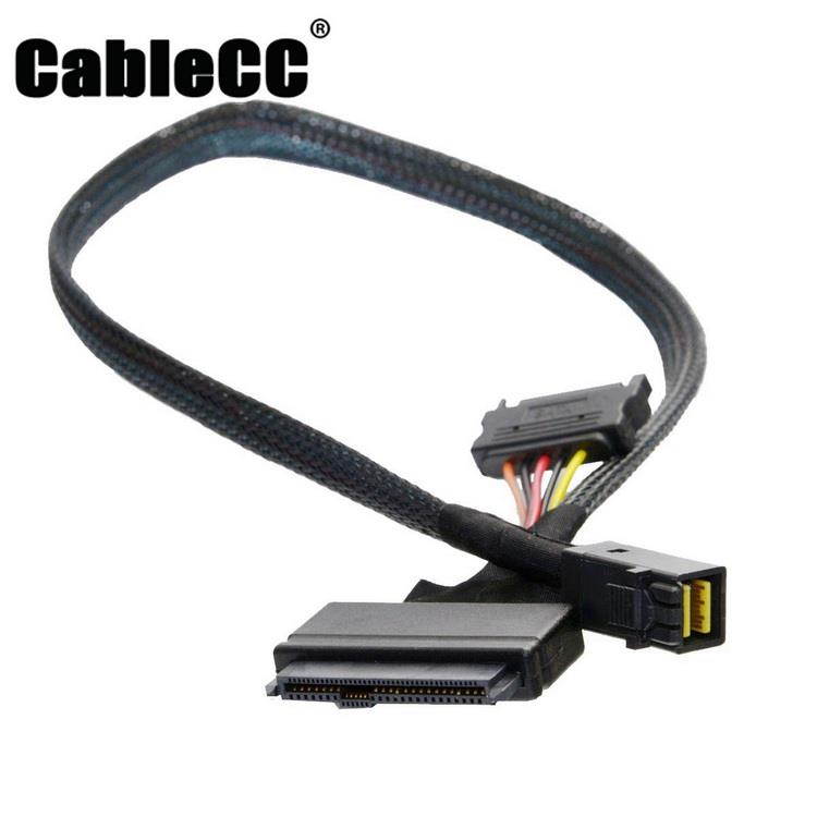 Cablecc  U.2 U2 SFF-8639 NVME PCIe SSD Cable for Mainboard Intel SSD 750 p3600 p3700 M.2 SFF-8643 Mini SAS HD